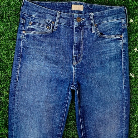 MOTHER Denim ‘The Looker Ankle Fray’ Skinny Jeans in “Right of Passage” Size 24 - Picture 3 of 16